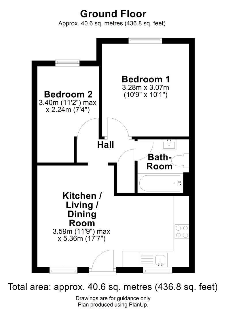 Floor plan Regatta Court, Oyster Row, Cambridge
